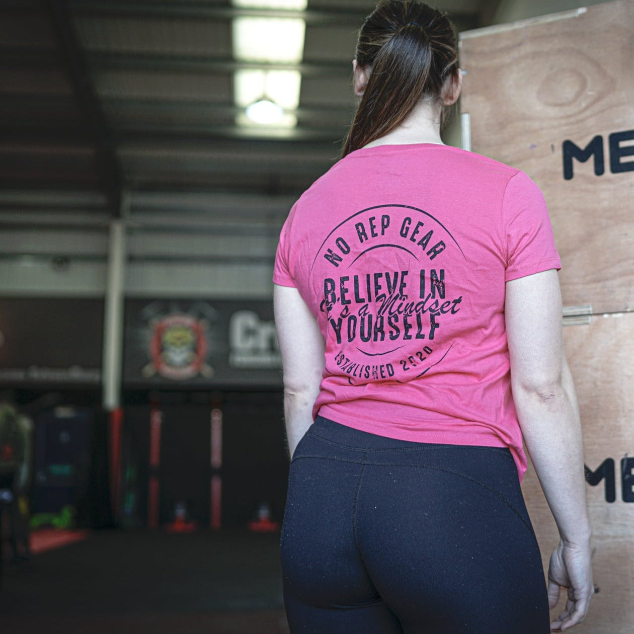 Womens Mindset T-shirt, Fuchsia