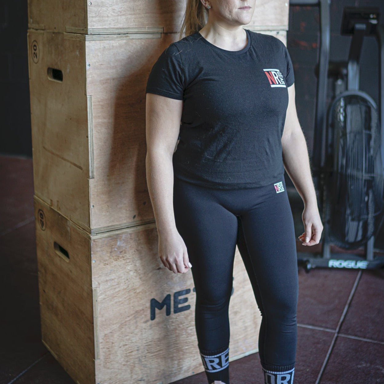 Hera tee, black crossfit tee, fitness tshirt