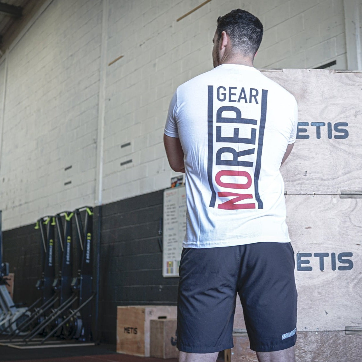 White tee back, crossfit tee