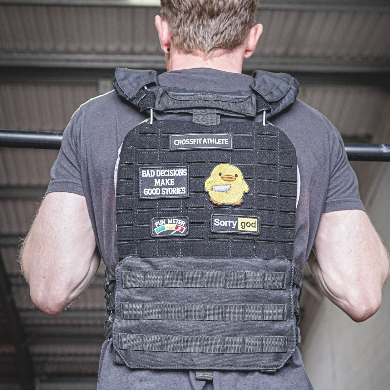 Weight Vest, Defiance Weight Vest, CrossFit Weight Vest, patches