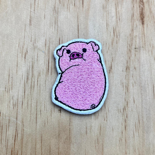Cute Shy Chonky Pig patch