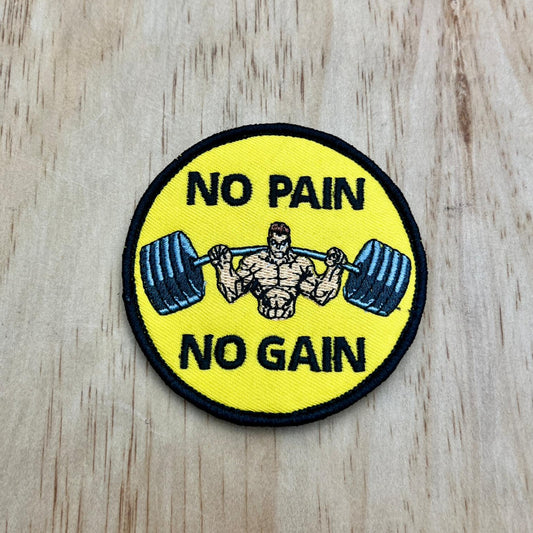 No Pain No Gain Barbell patch