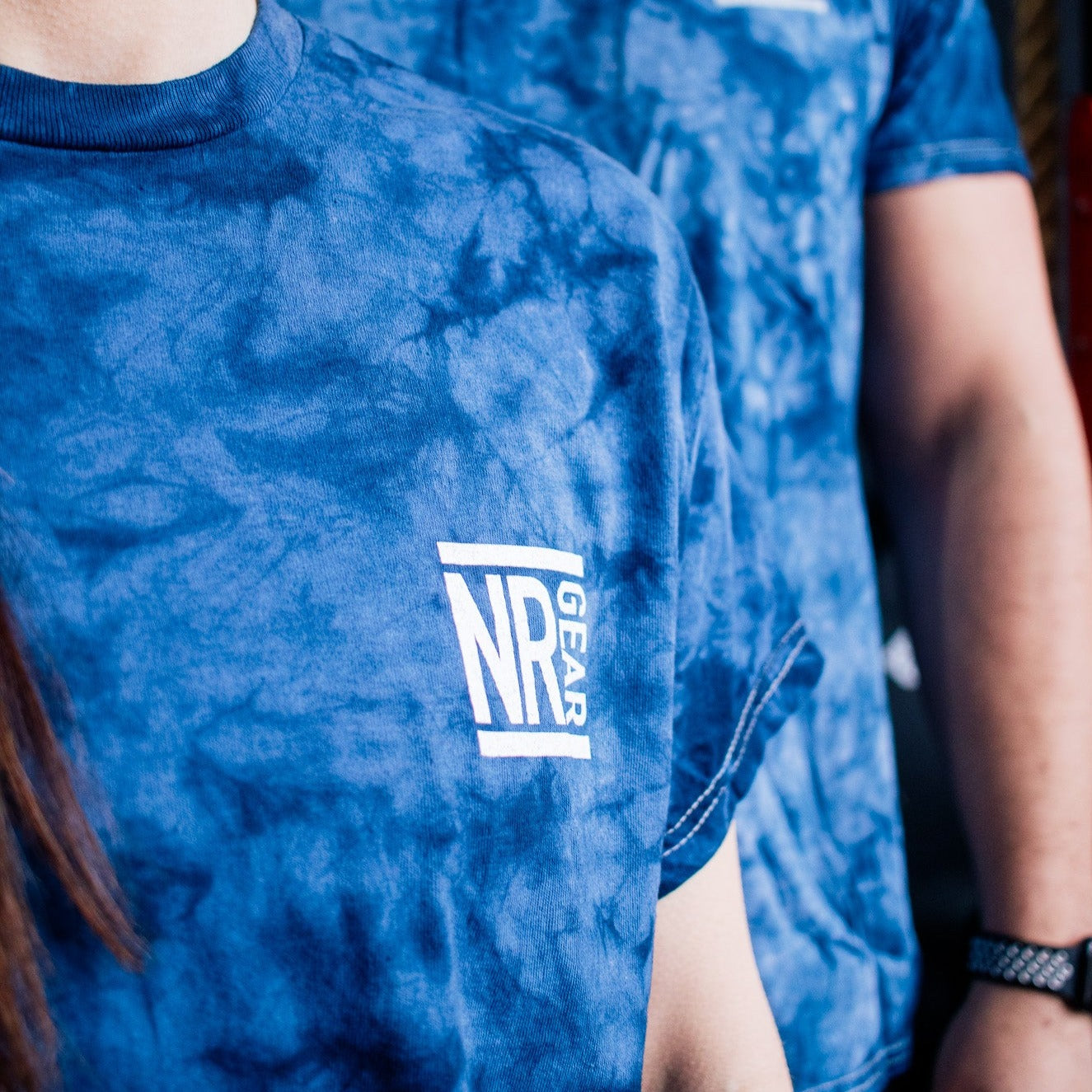 Navy smoke tee, tie-dye, unisex tee
