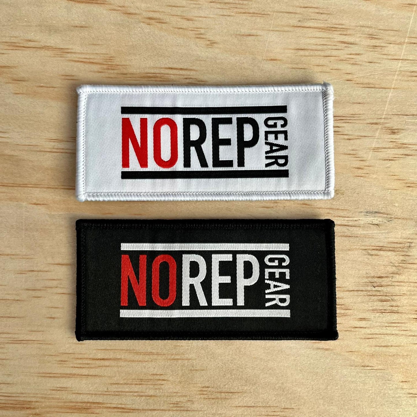 NRG patch, black patch, white patch