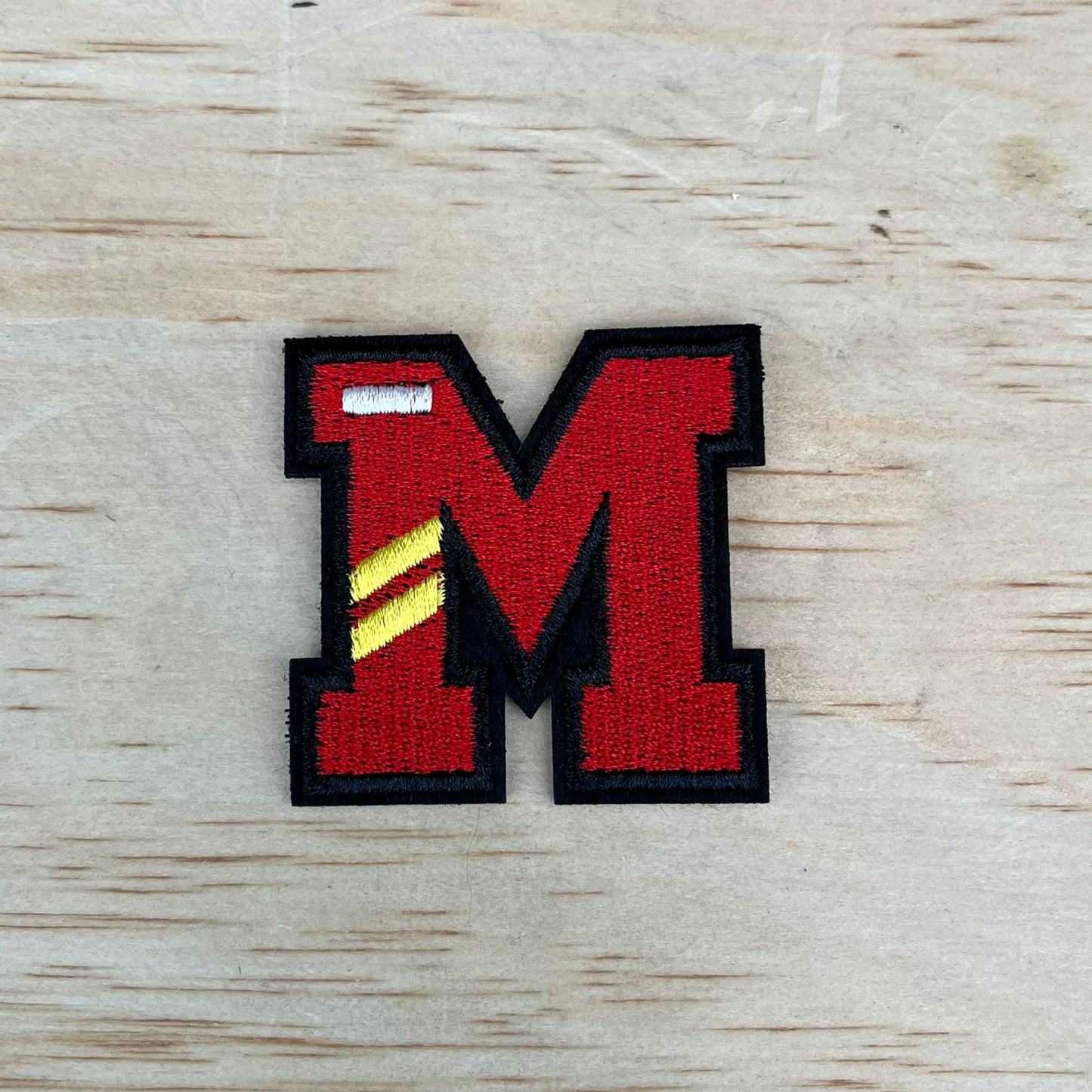M Alphabet patch