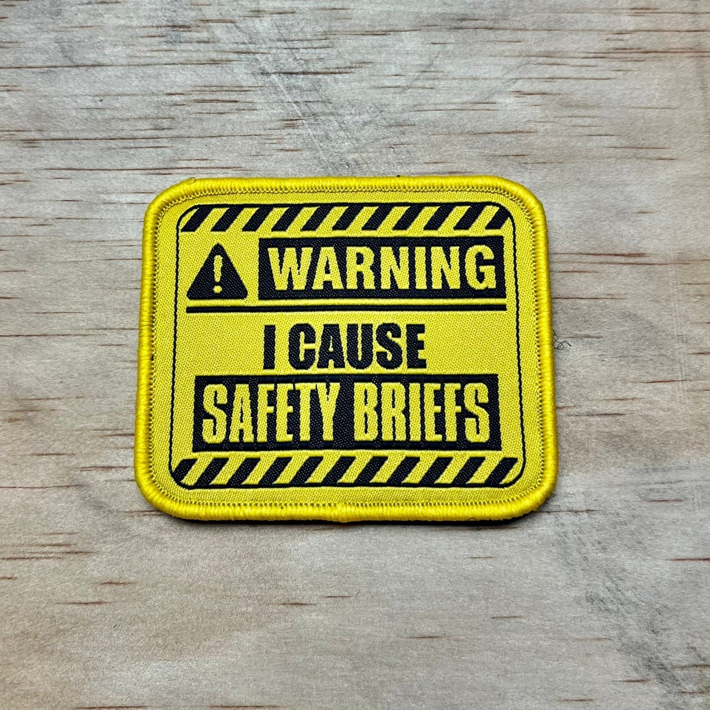 Safety Briefs patch, funny crossfit patch