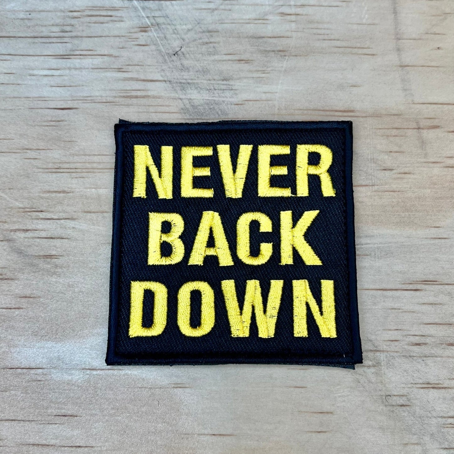Never Back Down patch