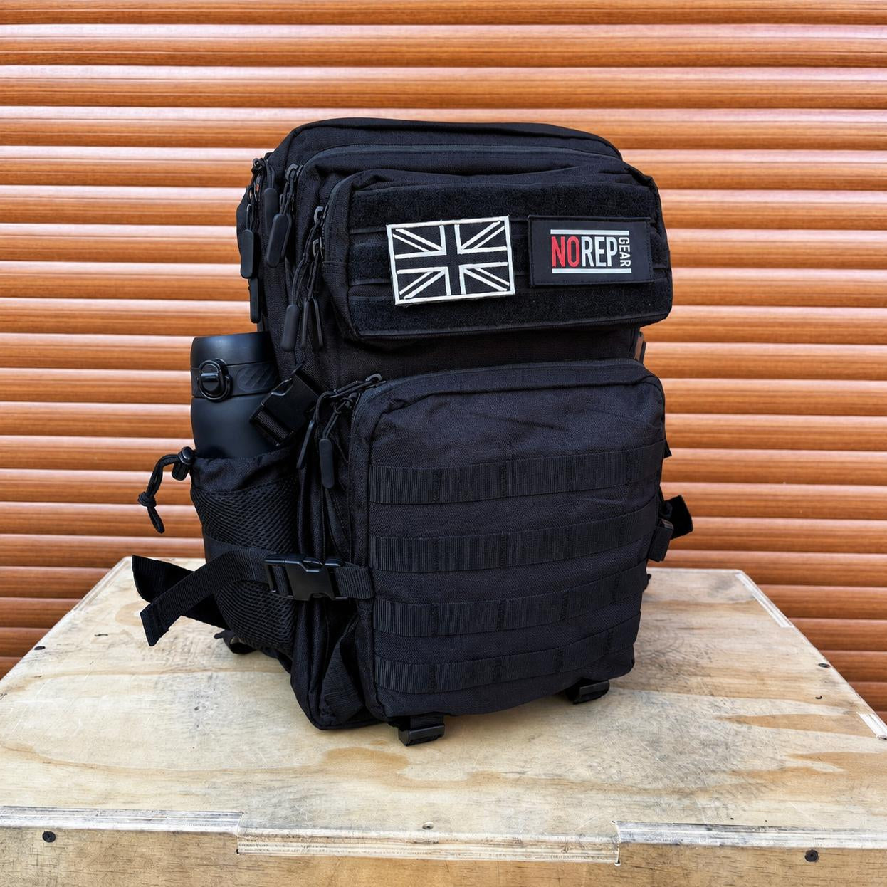 Hyrox fitness backpack, black. 
