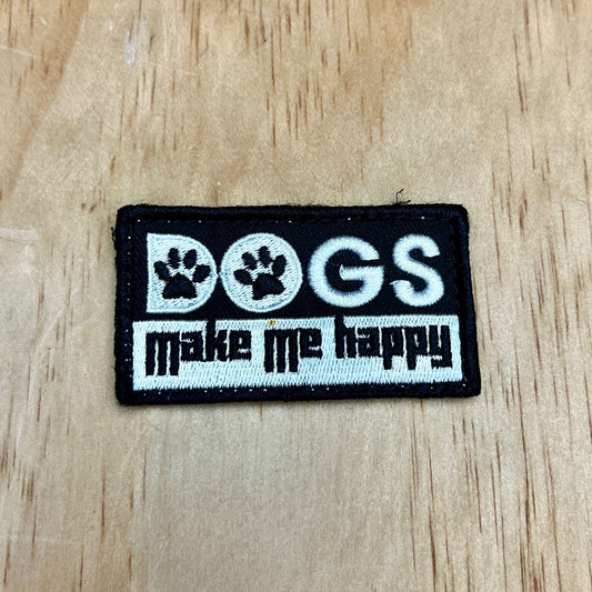 Dogs Make Me Happy patch