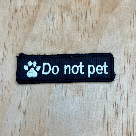 Paw Do Not Pet patch