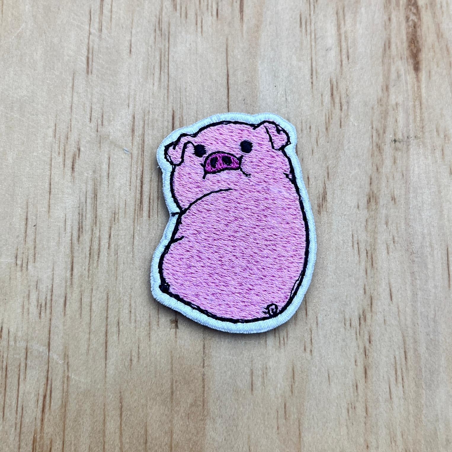 Cute Shy Chonky Pig patch