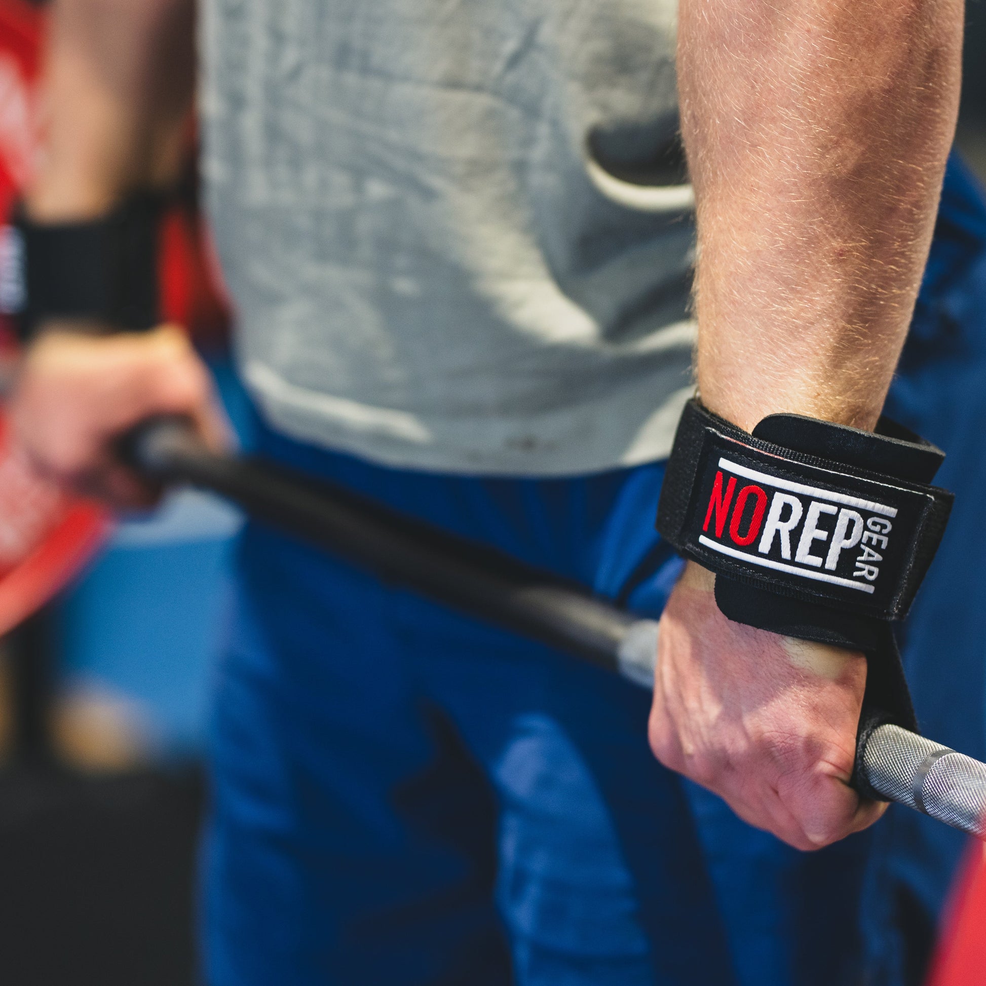 Lifting barbell, gym, weightlifting, strongman straps