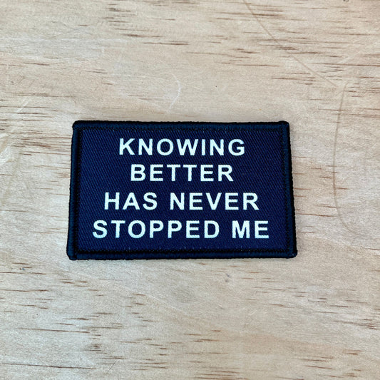 Knowing Better Patch
