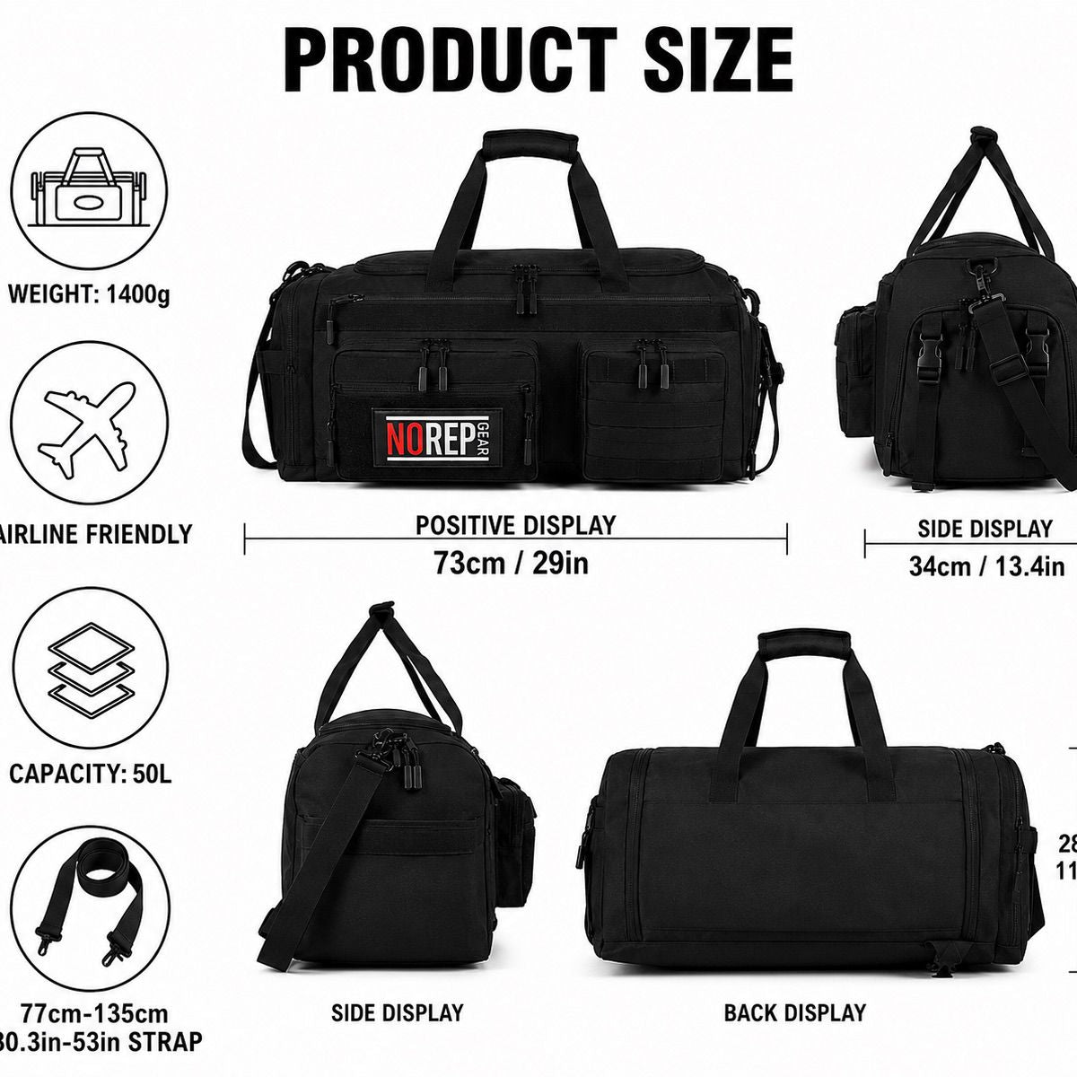 Hero 50L Duffel Bag