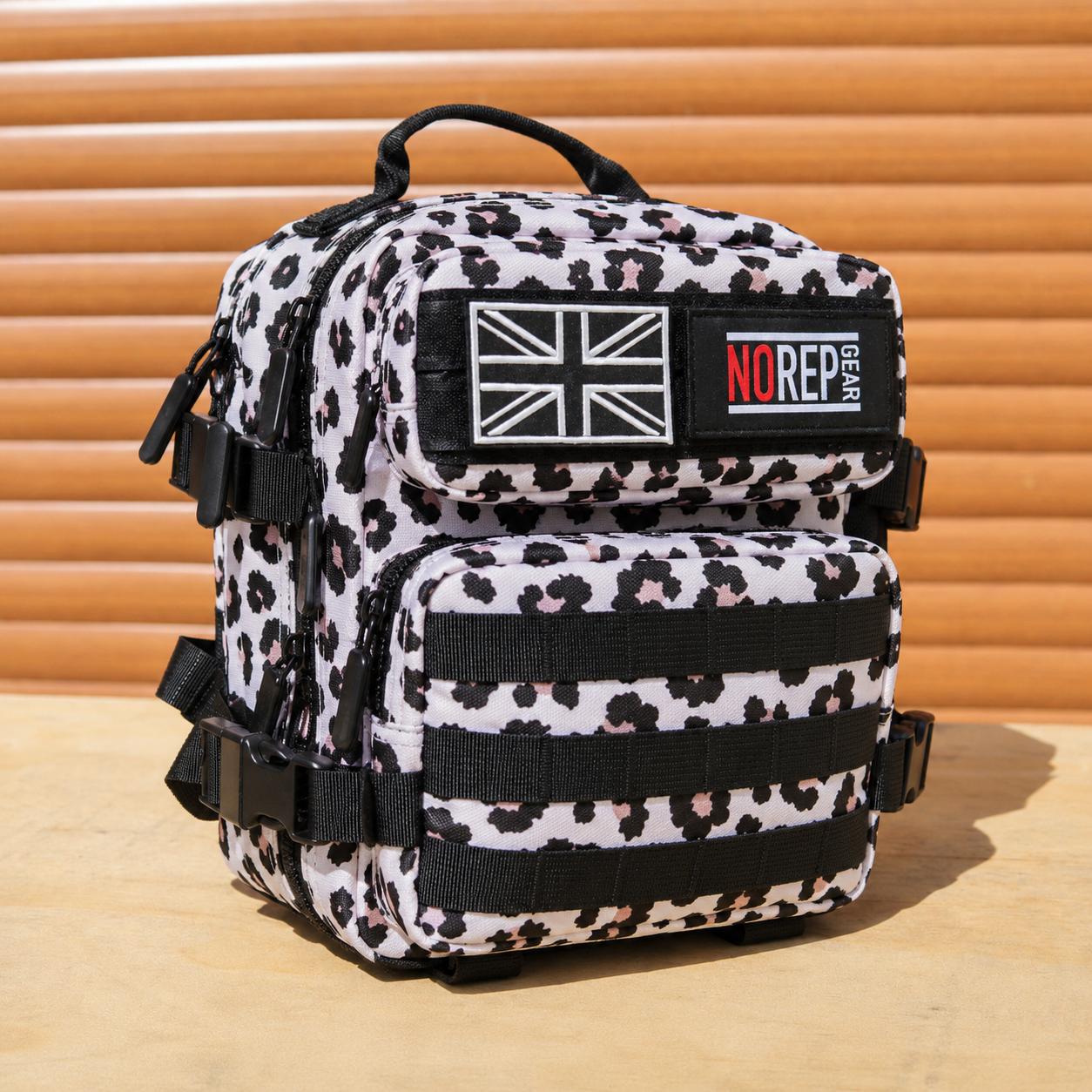 Leopard print backpack 