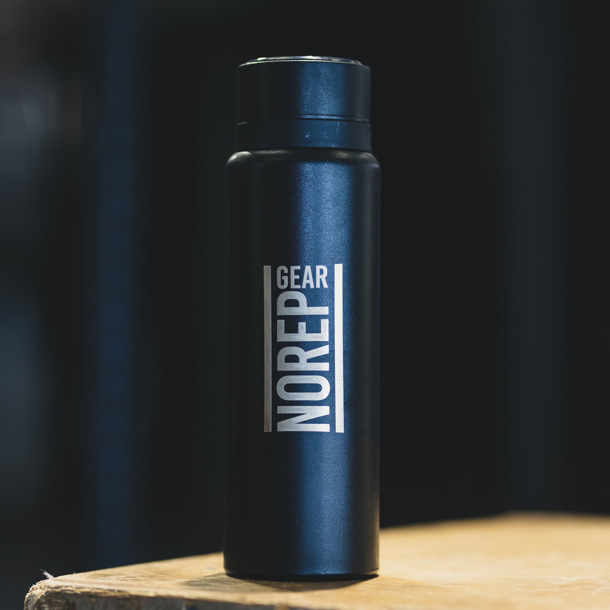 Water bottle with 'NOREP GEAR' branding