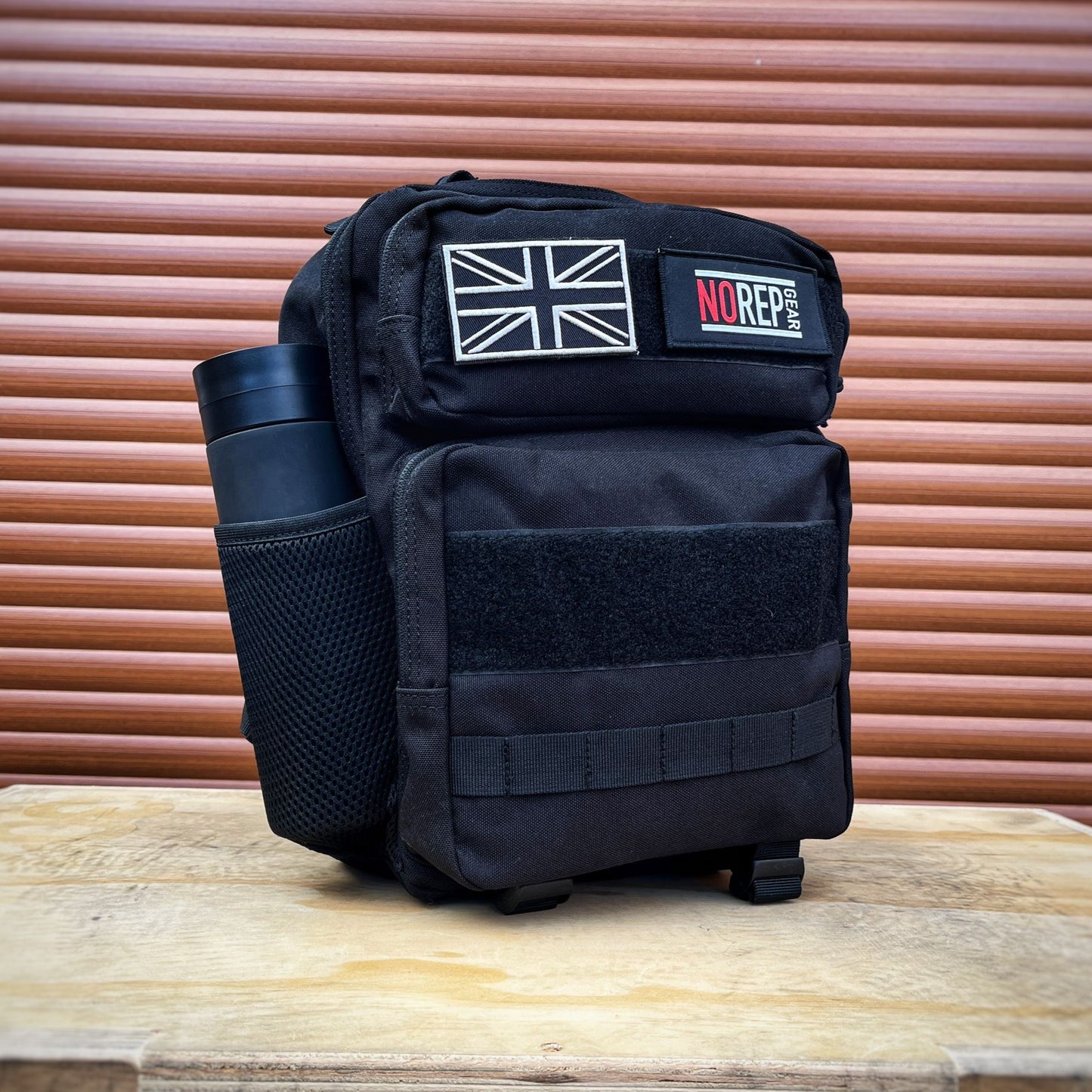 Black backpack, 15L backpack