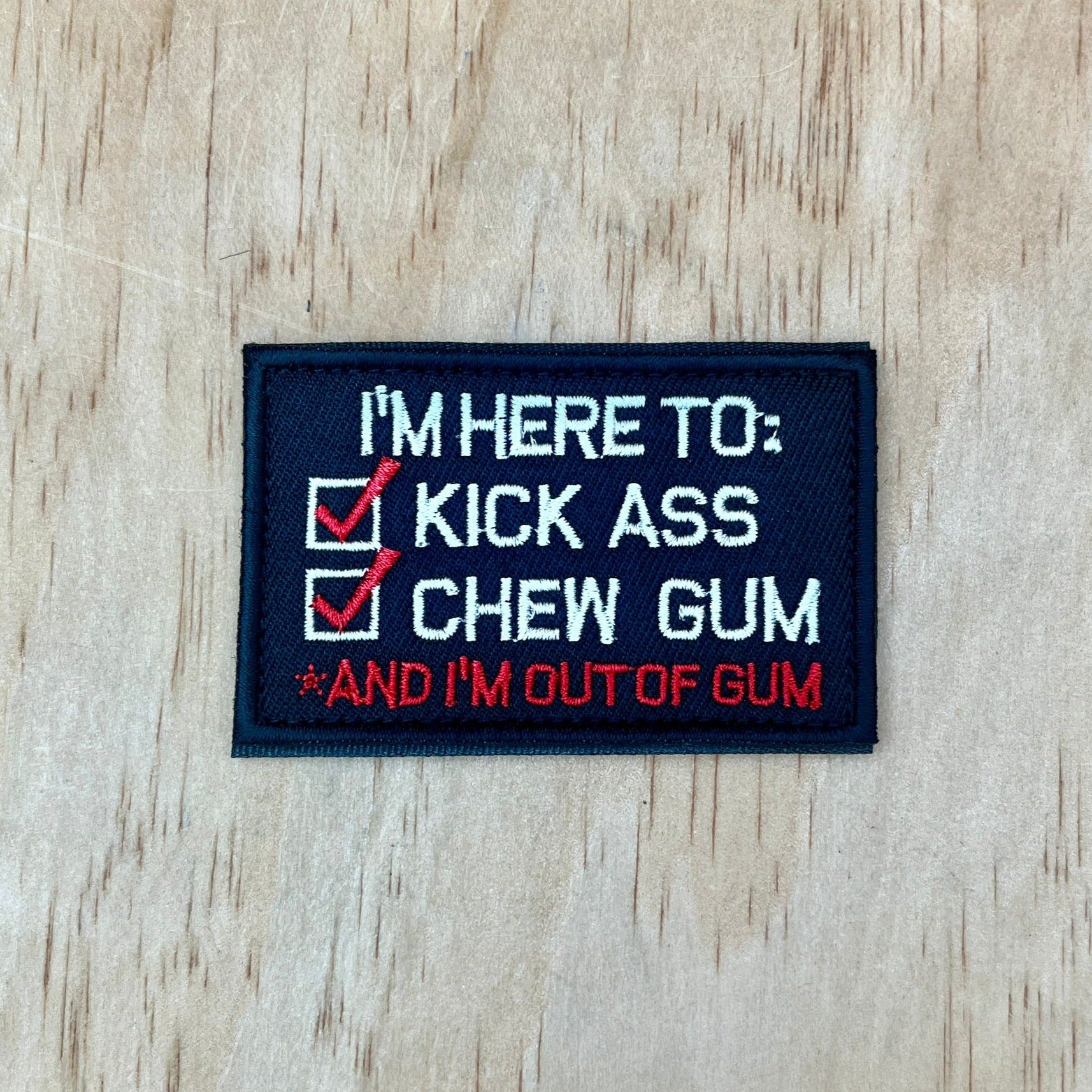 Kick Ass Chew Gum patch