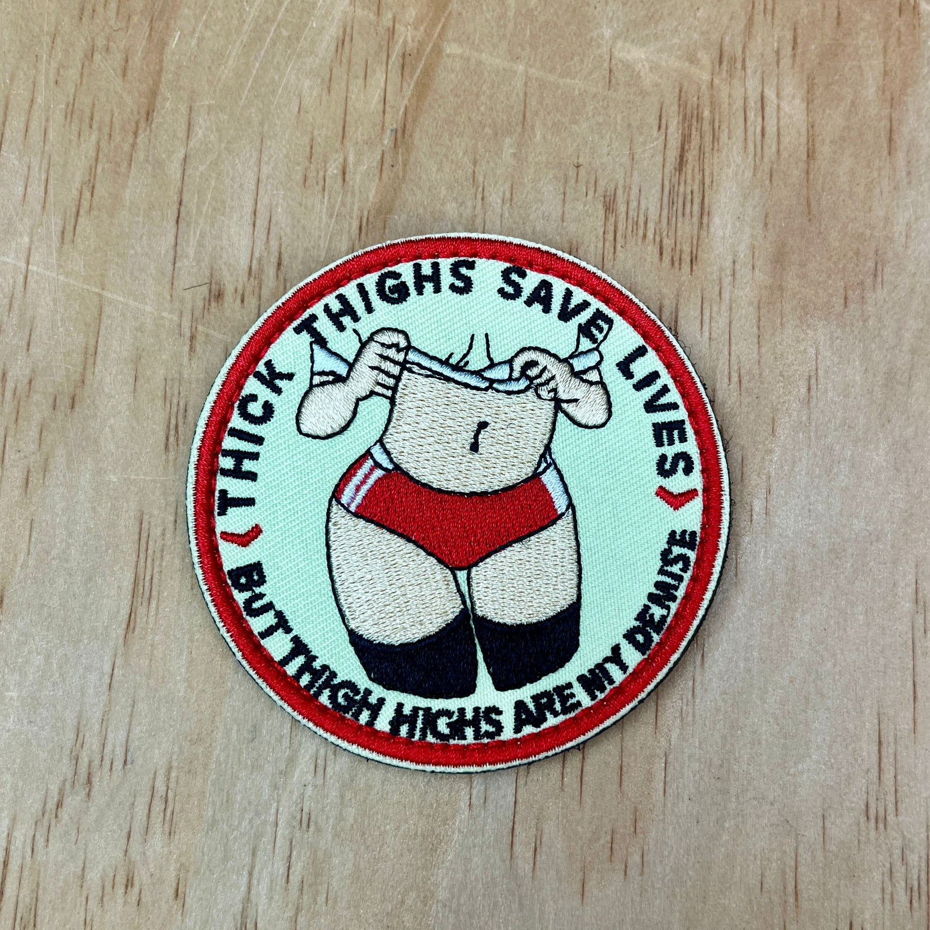 Thick Thighs Save Lives patch