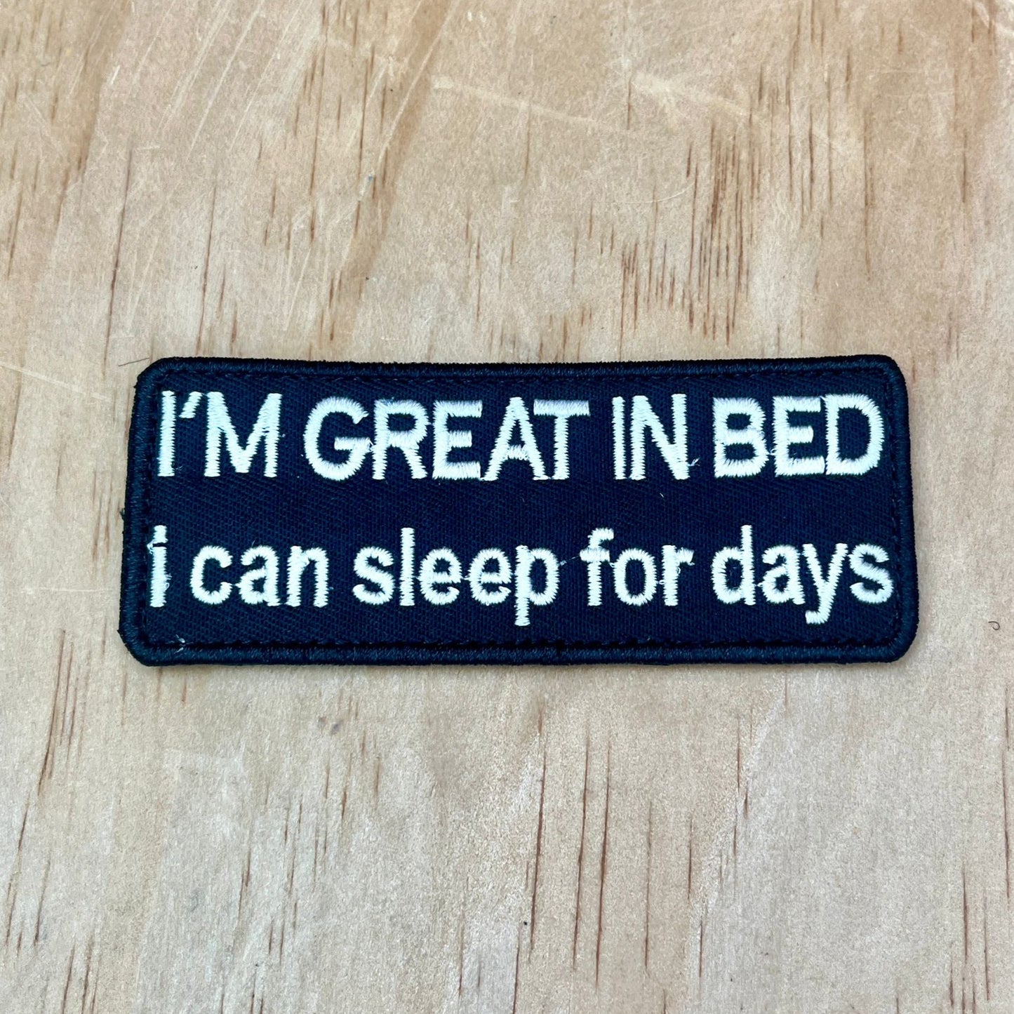 Great in Bed patch