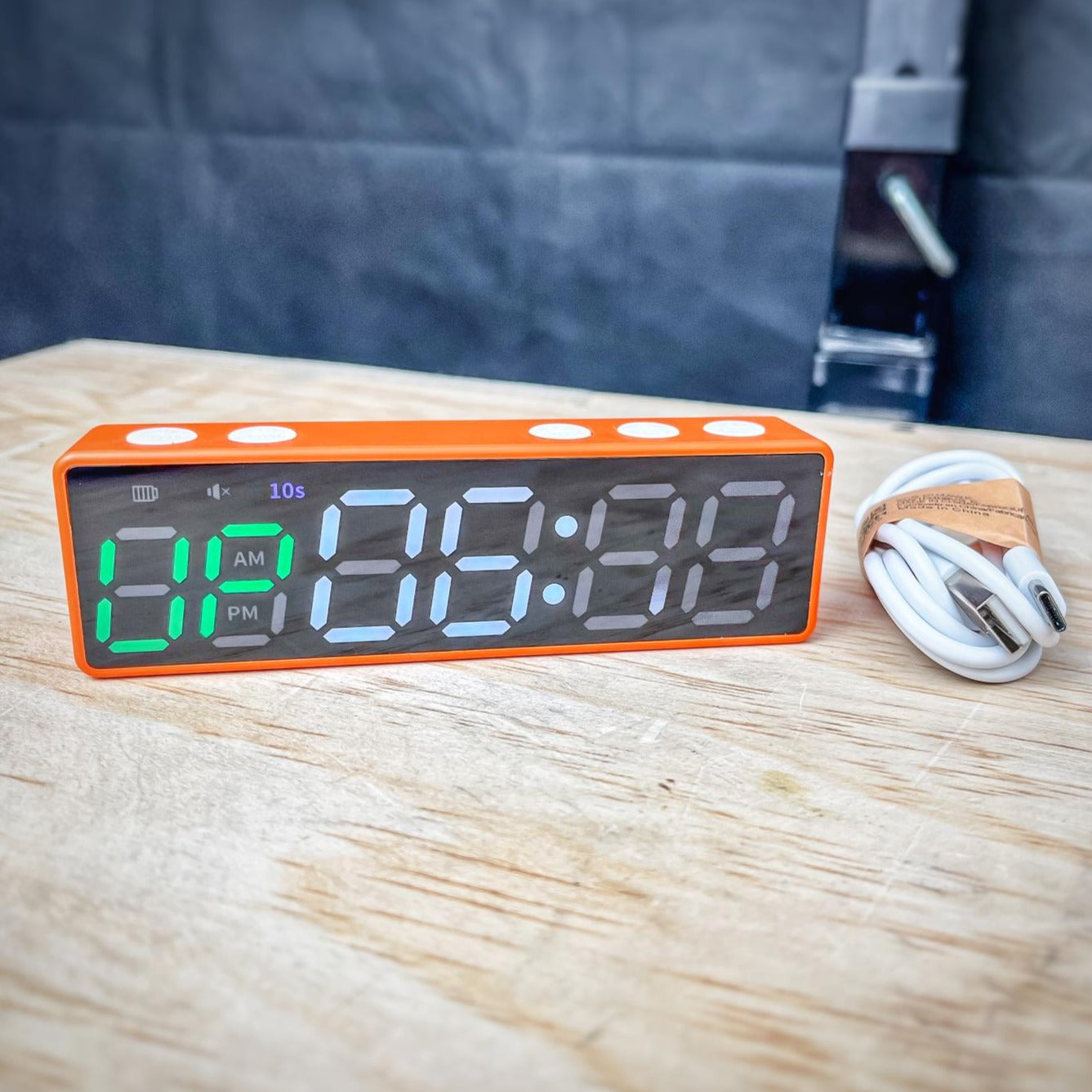 Orange magnetic gym timer