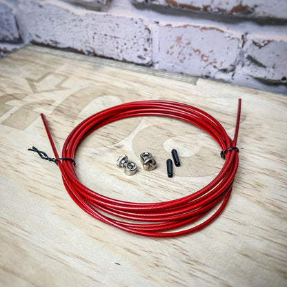 Red spare speed rope