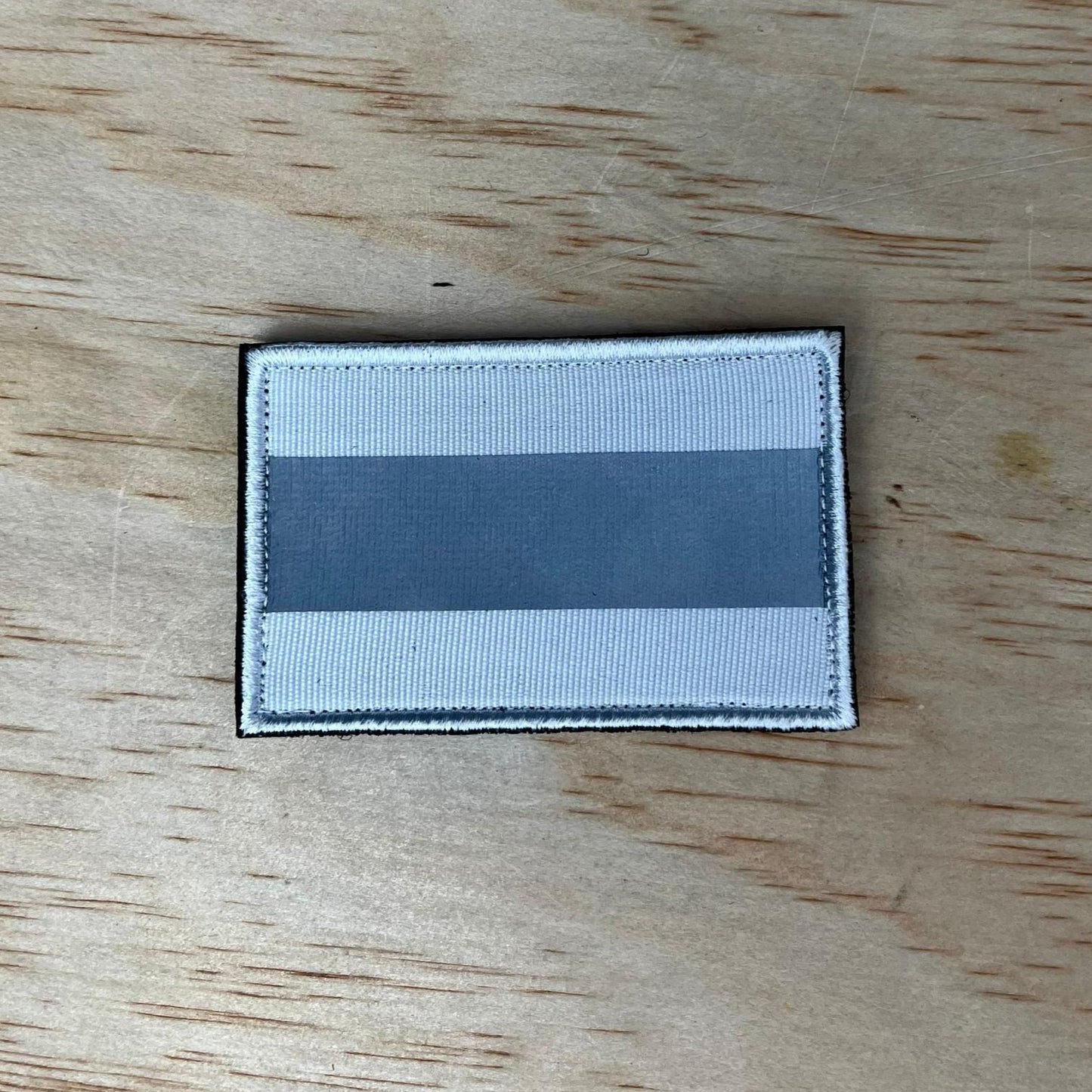 White Hi-Vis Strip Patch