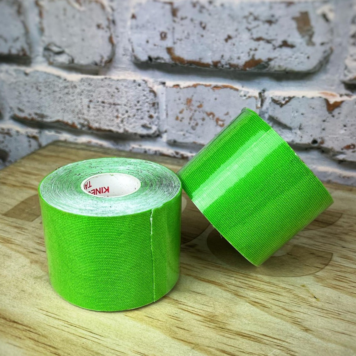 Green kinesiology tape