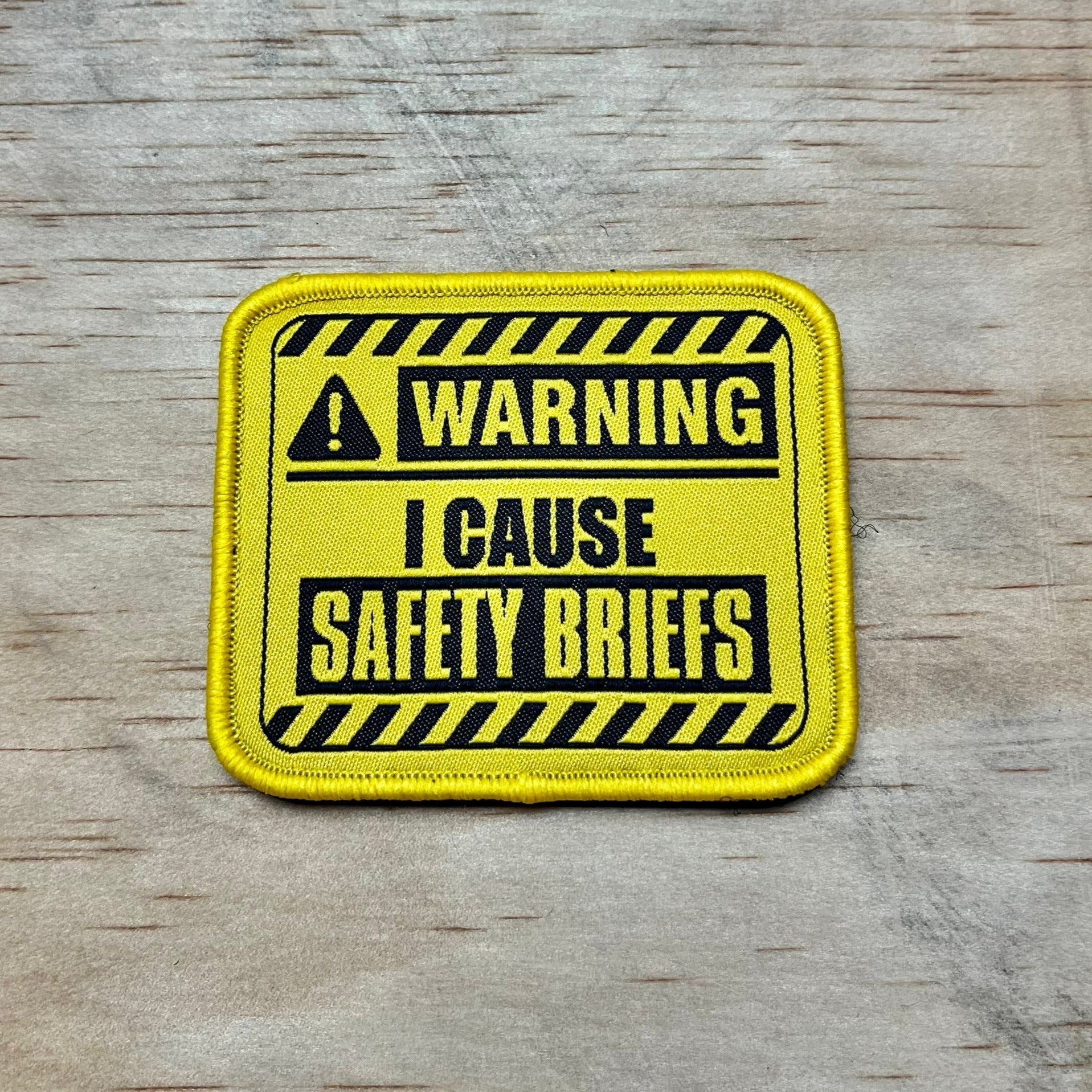 Safety Briefs patch, funny crossfit patch