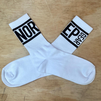 White NRG socks, Athlete socks